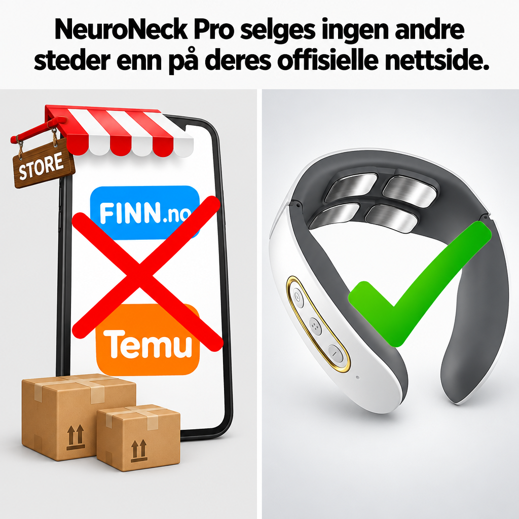 NeuroNeck Pro selges kun på den offisielle nettsiden